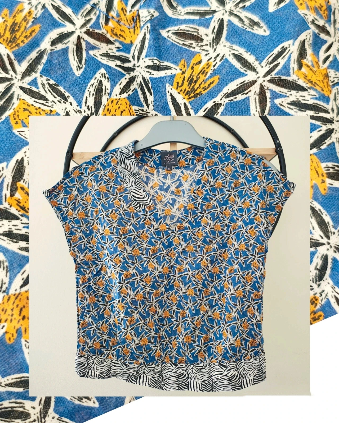 6 ans blouse été captain tortue